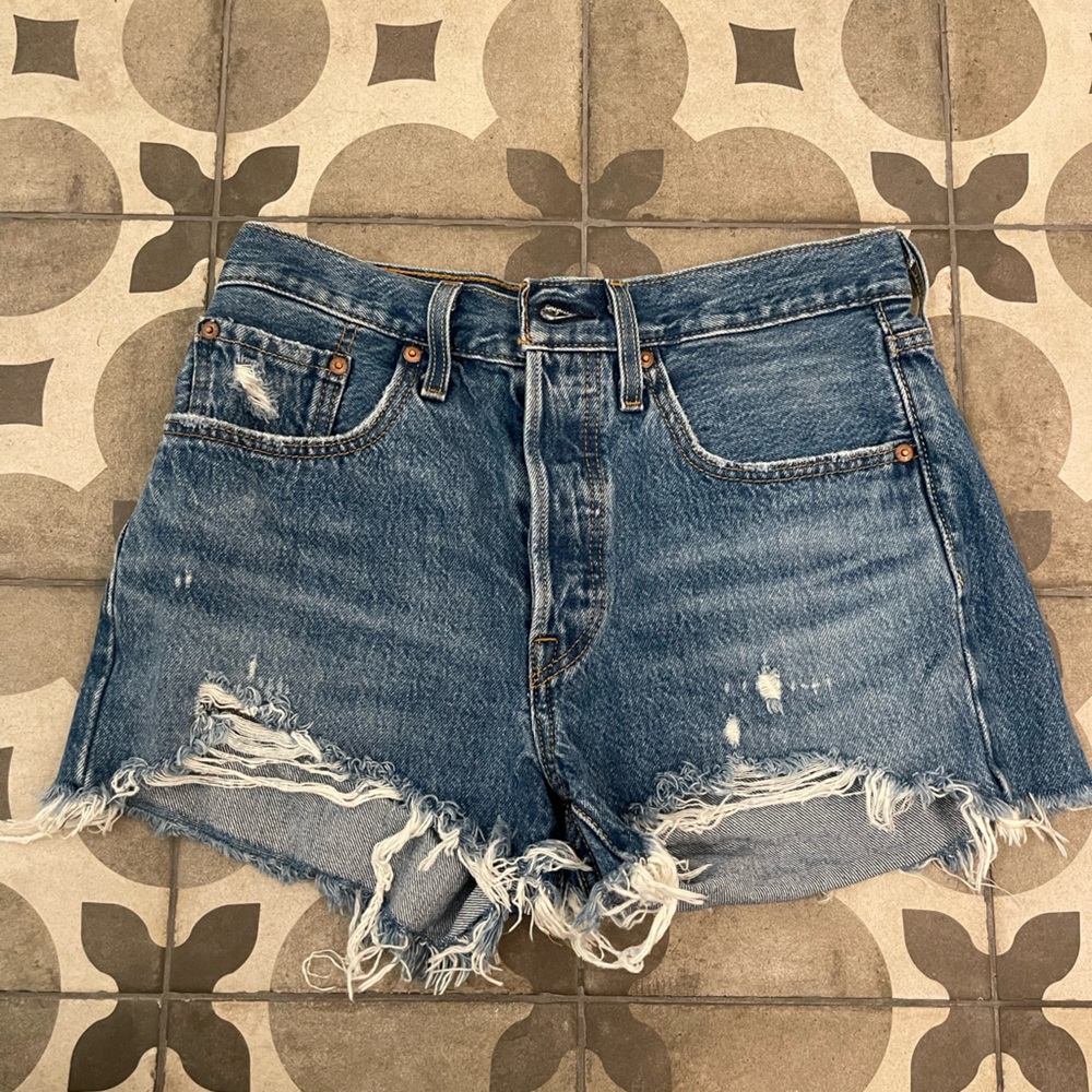 Levi 501 Original High Rise Jean Shorts